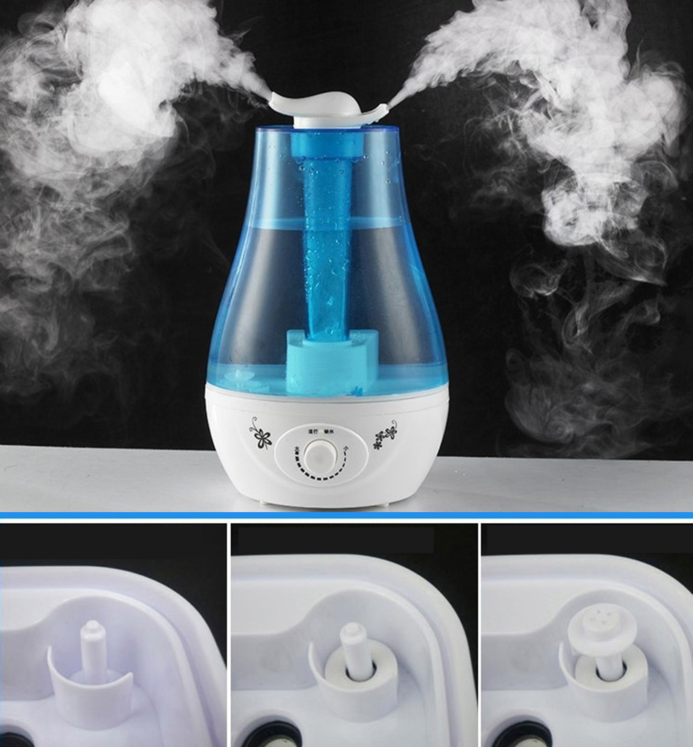 2.5L Mini Home Humidifier Air Purifier with LED Lamp