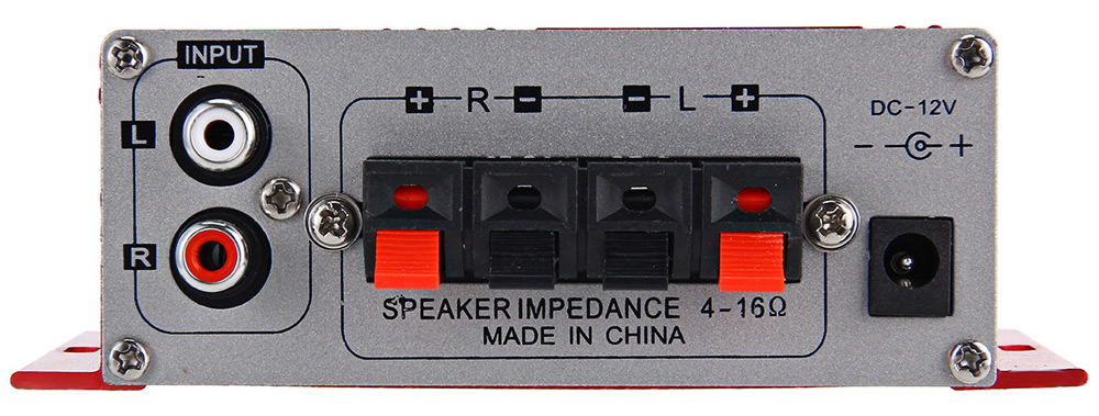 HY - 2001 Hi-Fi 12V Mini Auto Car Stereo Amplifier 2 Channel Audio Support CD DVD MP3 Input for Motorcycle Home HY - 2001 Hi-Fi 12V Mini Auto Car Stereo Amplifier 2 Channel Audio Support CD DVD MP3 Input for Motorcycle Home