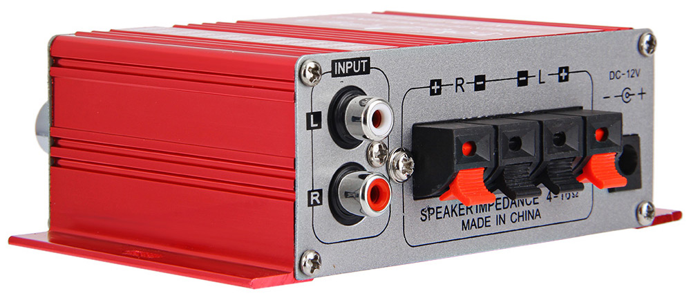 HY - 2001 Hi-Fi 12V Mini Auto Car Stereo Amplifier 2 Channel Audio Support CD DVD MP3 Input for Motorcycle Home HY - 2001 Hi-Fi 12V Mini Auto Car Stereo Amplifier 2 Channel Audio Support CD DVD MP3 Input for Motorcycle Home