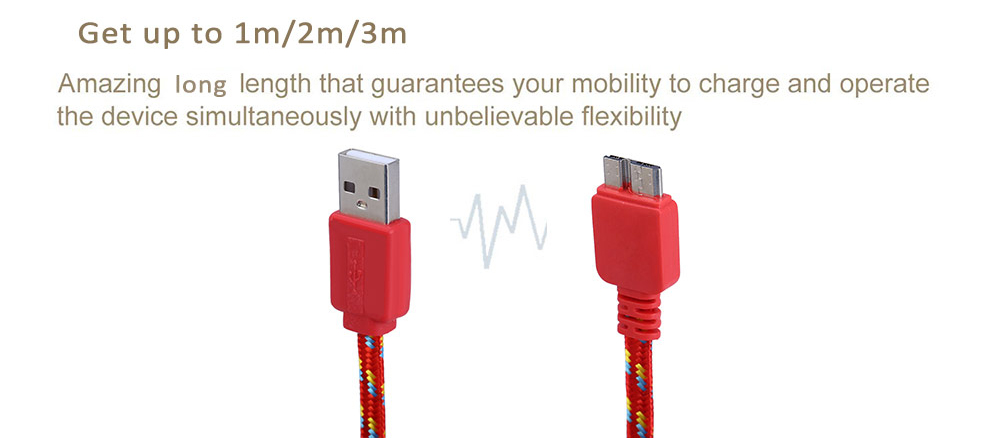 3M Braided Micro Data Synchronization Charger Cable for Samsung Galaxy S5 Note 3 3M Braided Micro Data Synchronization Charger Cable for Samsung Galaxy S5 Note 3
