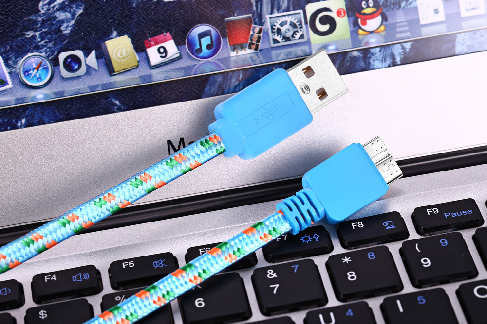 3M Braided Micro Data Synchronization Charger Cable for Samsung Galaxy S5 Note 3 3M Braided Micro Data Synchronization Charger Cable for Samsung Galaxy S5 Note 3