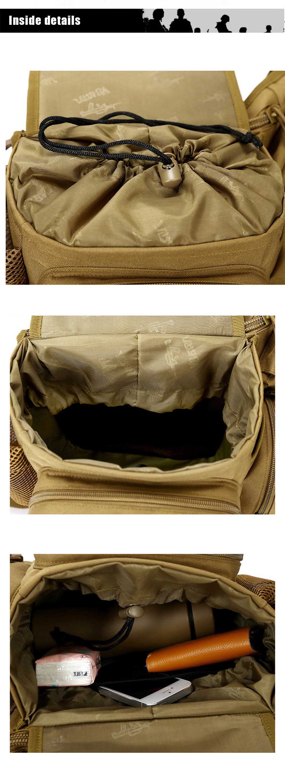 Military Outdoor Saddle Bag Camping Travel Hiking Trekking Shoulder Pack Military Outdoor Saddle Bag Camping Travel Hiking Trekking Shoulder Pack