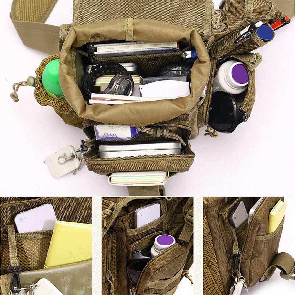 Military Outdoor Saddle Bag Camping Travel Hiking Trekking Shoulder Pack Military Outdoor Saddle Bag Camping Travel Hiking Trekking Shoulder Pack