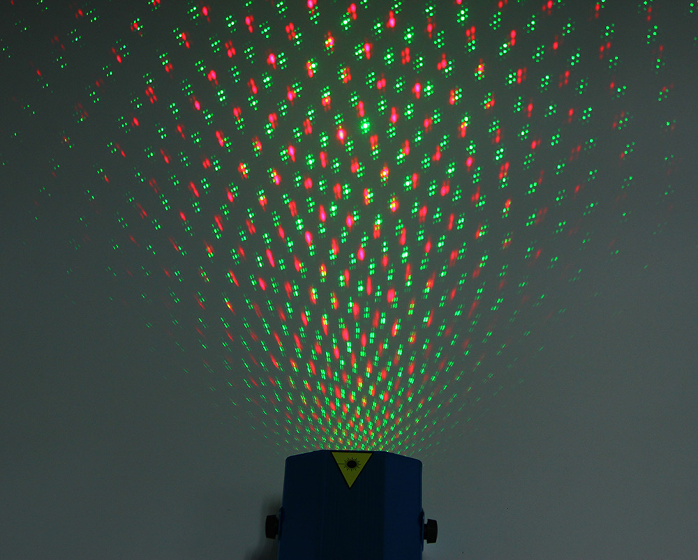 MGY-001 Voice Automatic Control Red Green Laser Landscape Projector Light for Party KTV Bar Stage with Tripod
