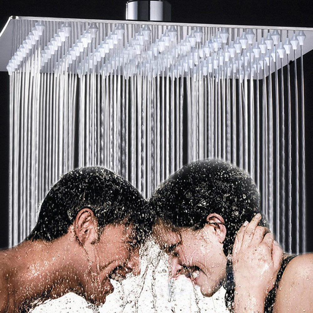 12 inch Ultra-thin Square Stainless Steel Rainfall Shower Head Top Shower 12 inch Ultra-thin Square Stainless Steel Rainfall Shower Head Top Shower