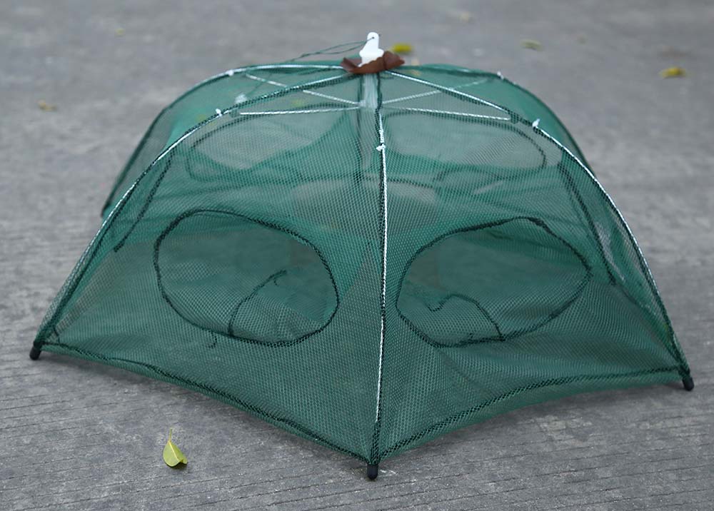 Folded Fishing Net Fish Shrimp Minnow Crab Baits Cast Mesh Trap Folded Fishing Net Fish Shrimp Minnow Crab Baits Cast Mesh Trap