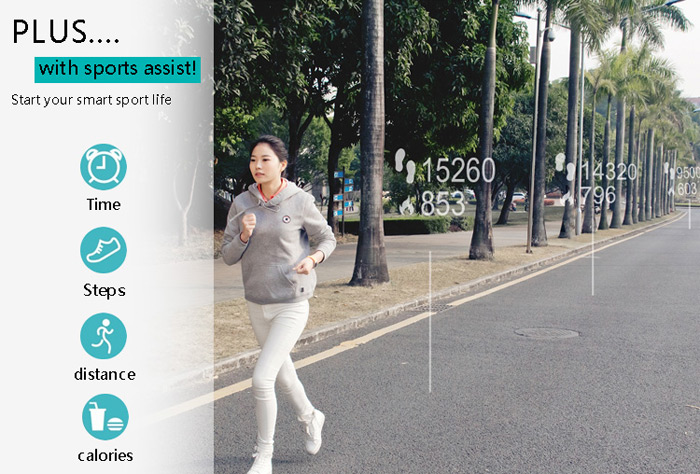 I5 Plus Smart Bracelet IP65 Bluetooth 4.0 Watch Wristband Sleep Monitoring Sports Tracking Remote Camera