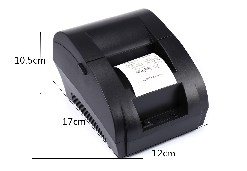 ZJ - 5890K Mini 58mm POS Receipt Thermal Printer with USB Port