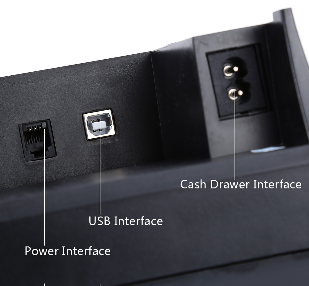 ZJ - 5890K Mini 58mm POS Receipt Thermal Printer with USB Port