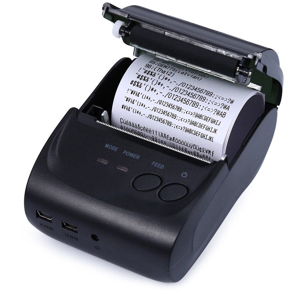 ZJ - 5802LD Mini Bluetooth 2.0 3.0 4.0 58mm Thermal Receipt Printer