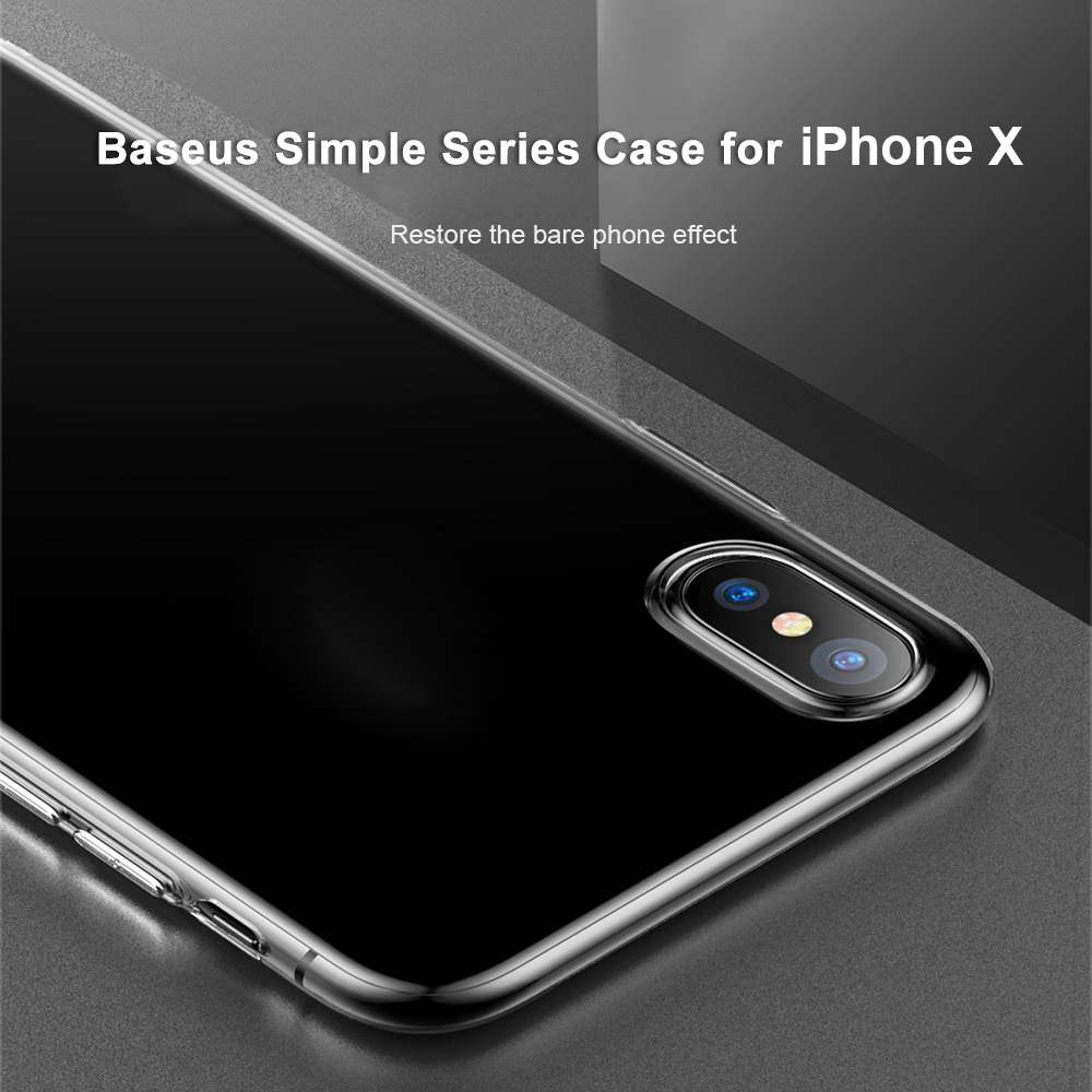 Baseus Simple Series Ultra Slim Clear TPU Case Back Cover for iPhone 8 Baseus Simple Series Ultra Slim Clear TPU Case Back Cover for iPhone 8