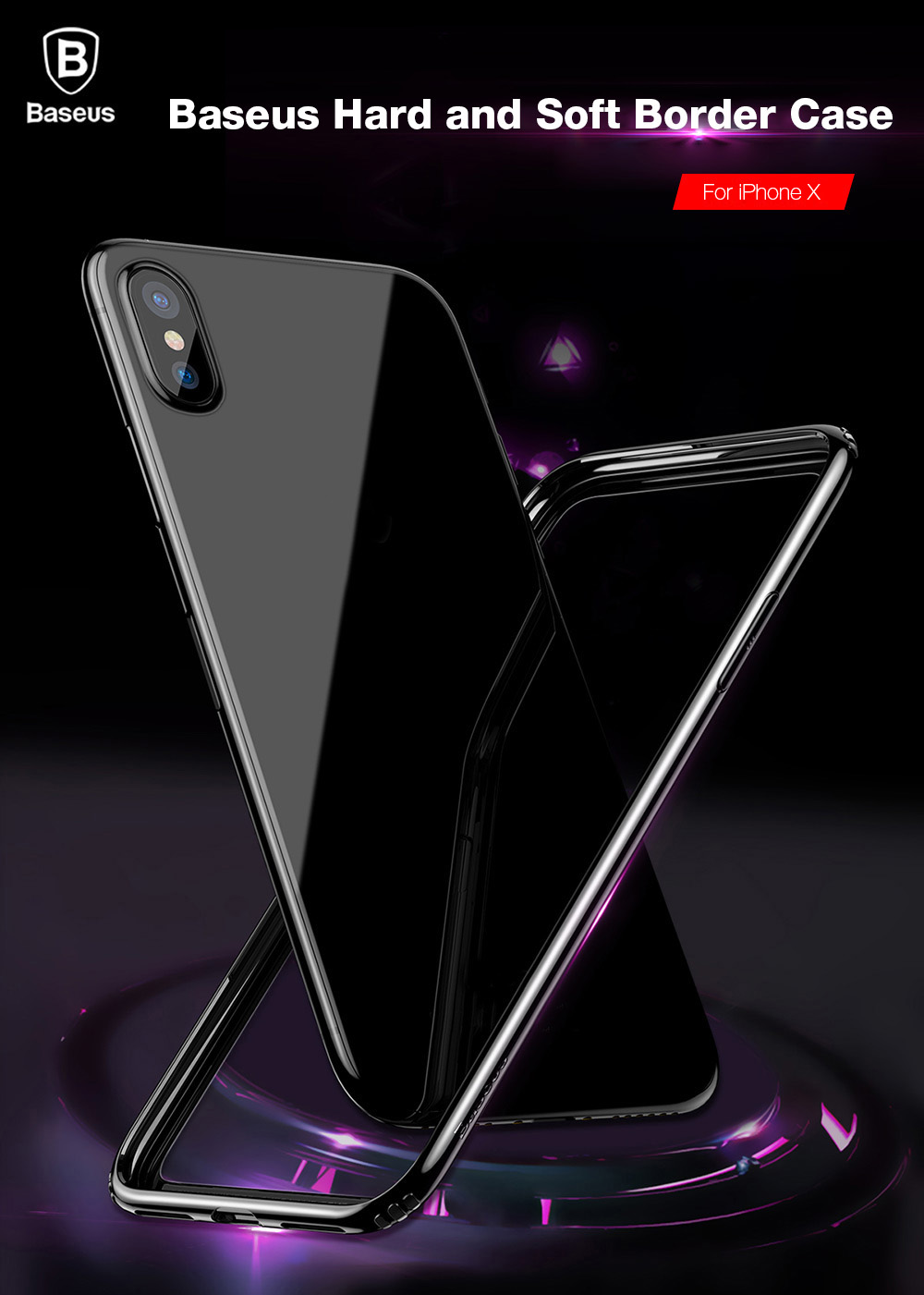Baseus Hand and Soft Border Case Hollow Bottom Protective Frame for iPhone 8 Baseus Hand and Soft Border Case Hollow Bottom Protective Frame for iPhone 8