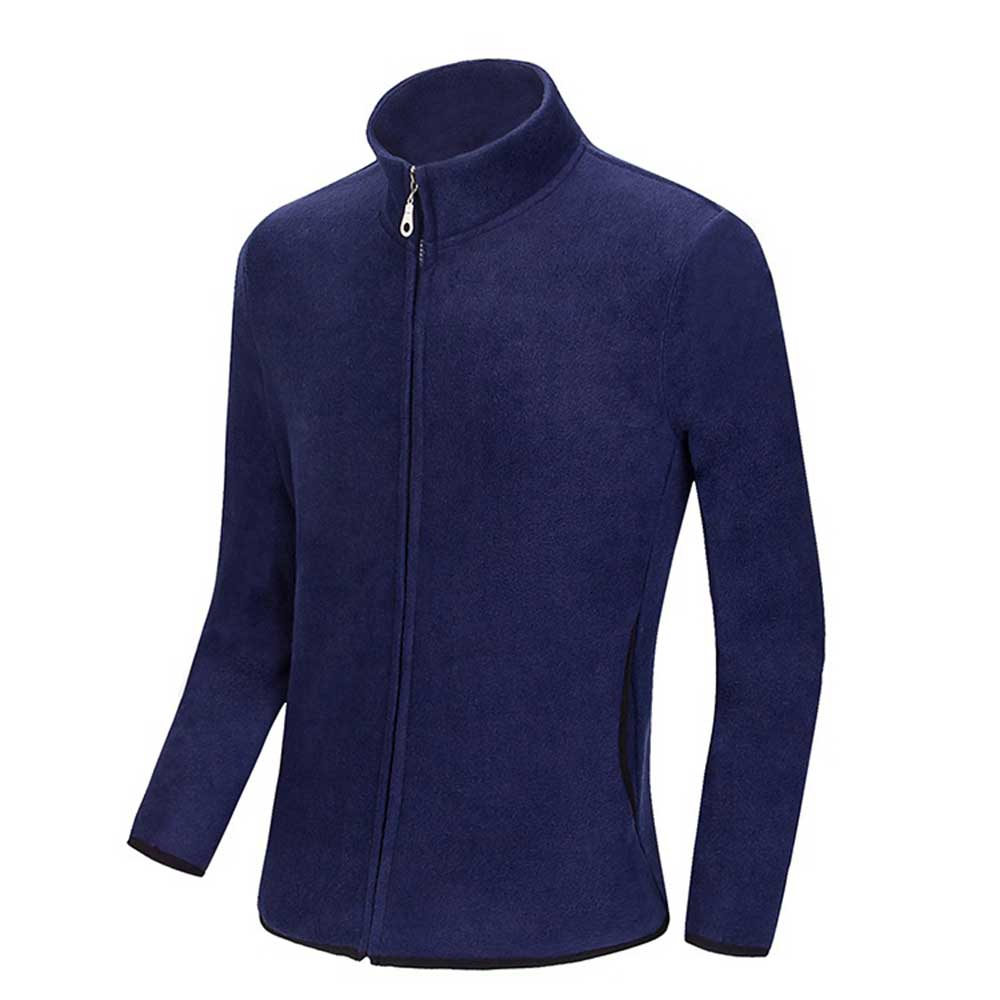Casual Pure Color Stand Collar Long Sleeve Coat for Men