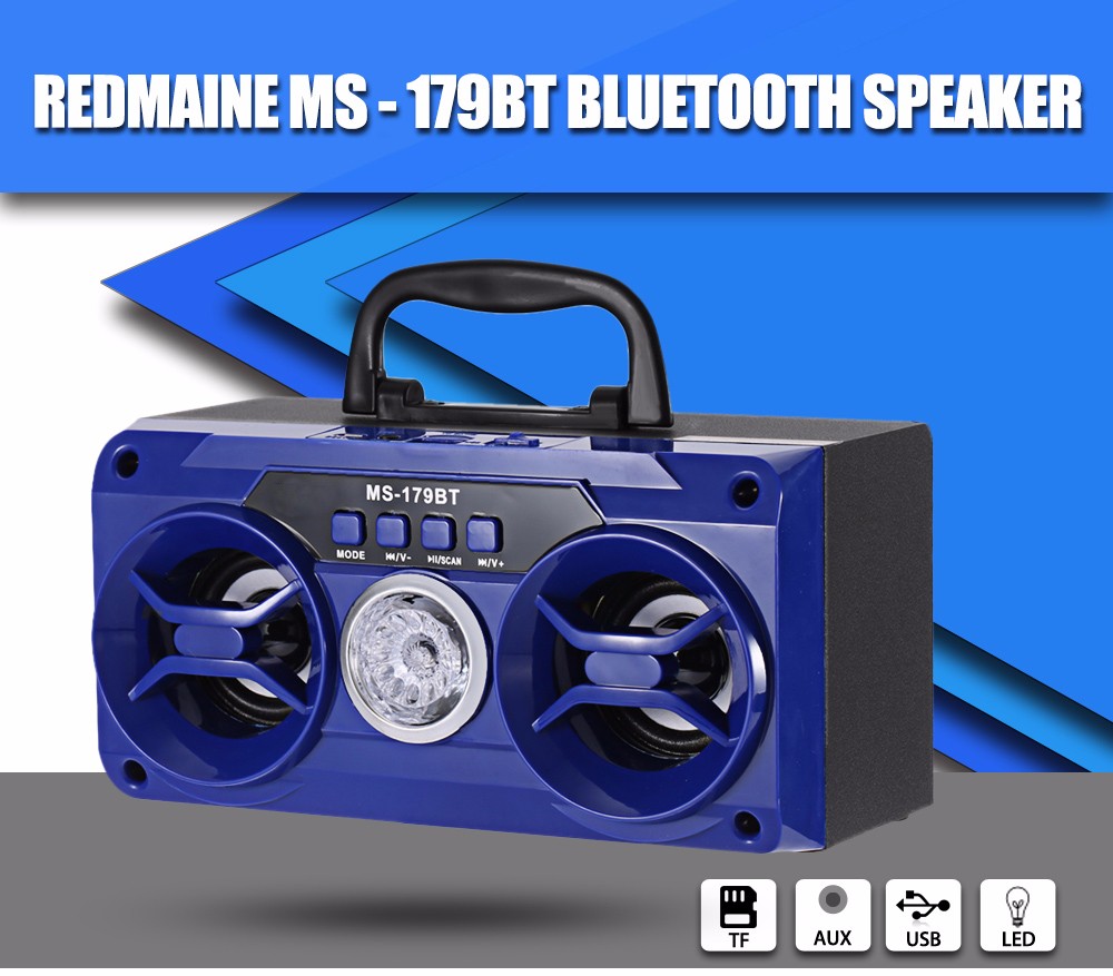 Redmaine MS - 179BT Bluetooth Speaker FM Radio TF Card Music Player Redmaine MS - 179BT Bluetooth Speaker FM Radio TF Card Music Player