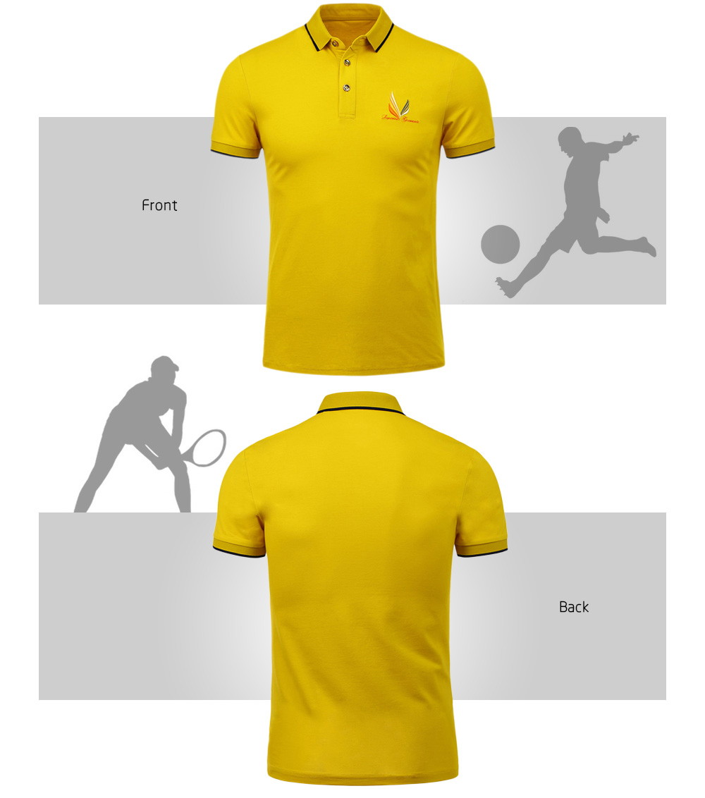 Half Button Embroidery Polo Shirt