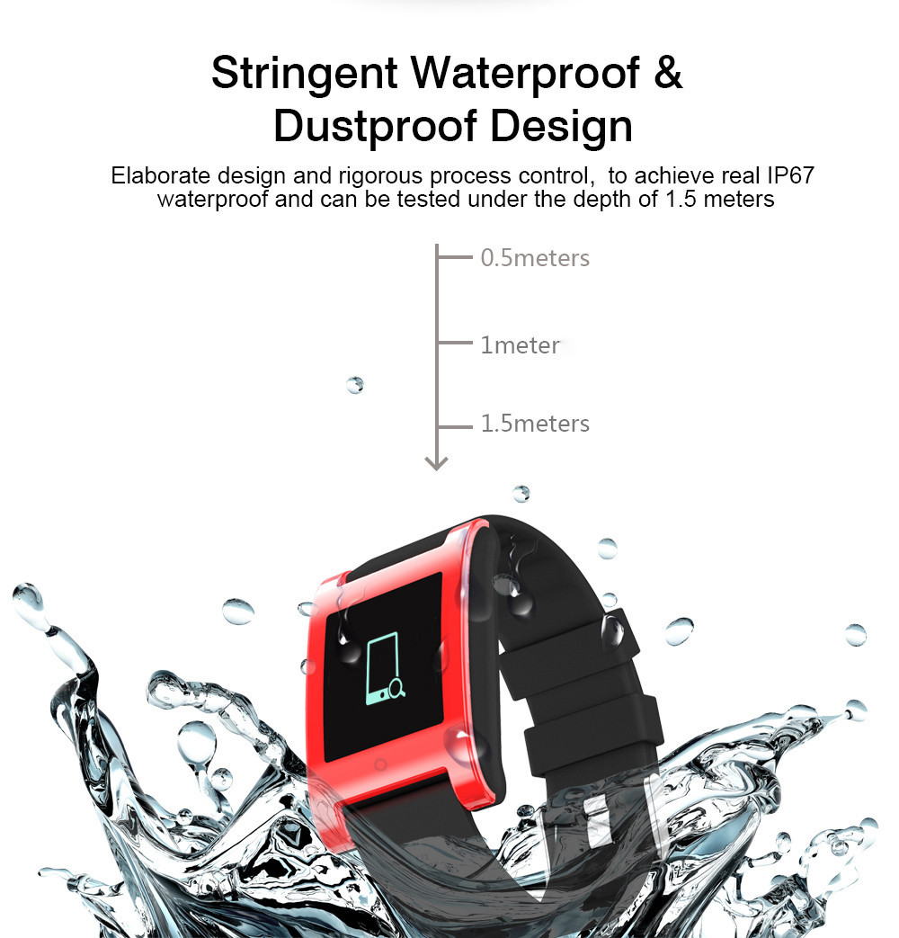 DOMINO DM68 Smartband Android iOS Compatible Blood Pressure / Heart Rate Monitor Remote Camera Find Phone Calorie Consumption IP67 Waterproof DOMINO DM68 Smartband Android iOS Compatible Blood Pressure / Heart Rate Monitor Remote Camera Find Phone Calorie Consumption IP67 Waterproof