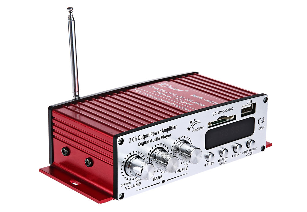 Kinter MA - 120 Mini USB SD FM HiFi Stereo Audio Amplifier