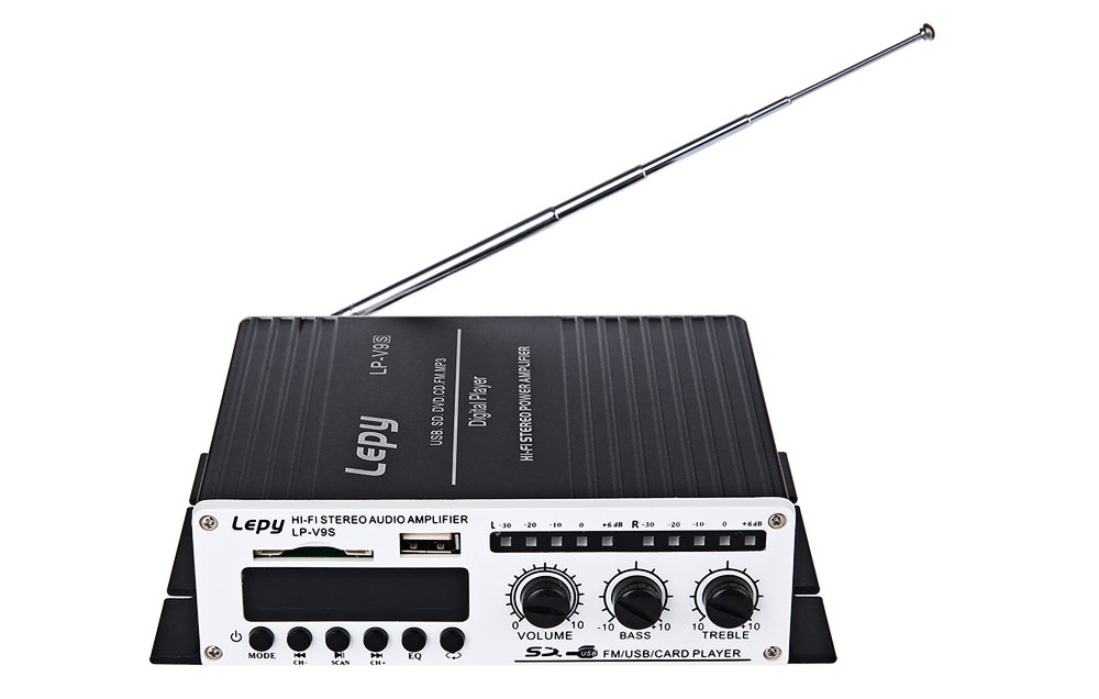 Lepy LP - V9S Mini Hi-Fi Stereo Super Bass Audio Amplifier Support FM Function Lepy LP - V9S Mini Hi-Fi Stereo Super Bass Audio Amplifier Support FM Function