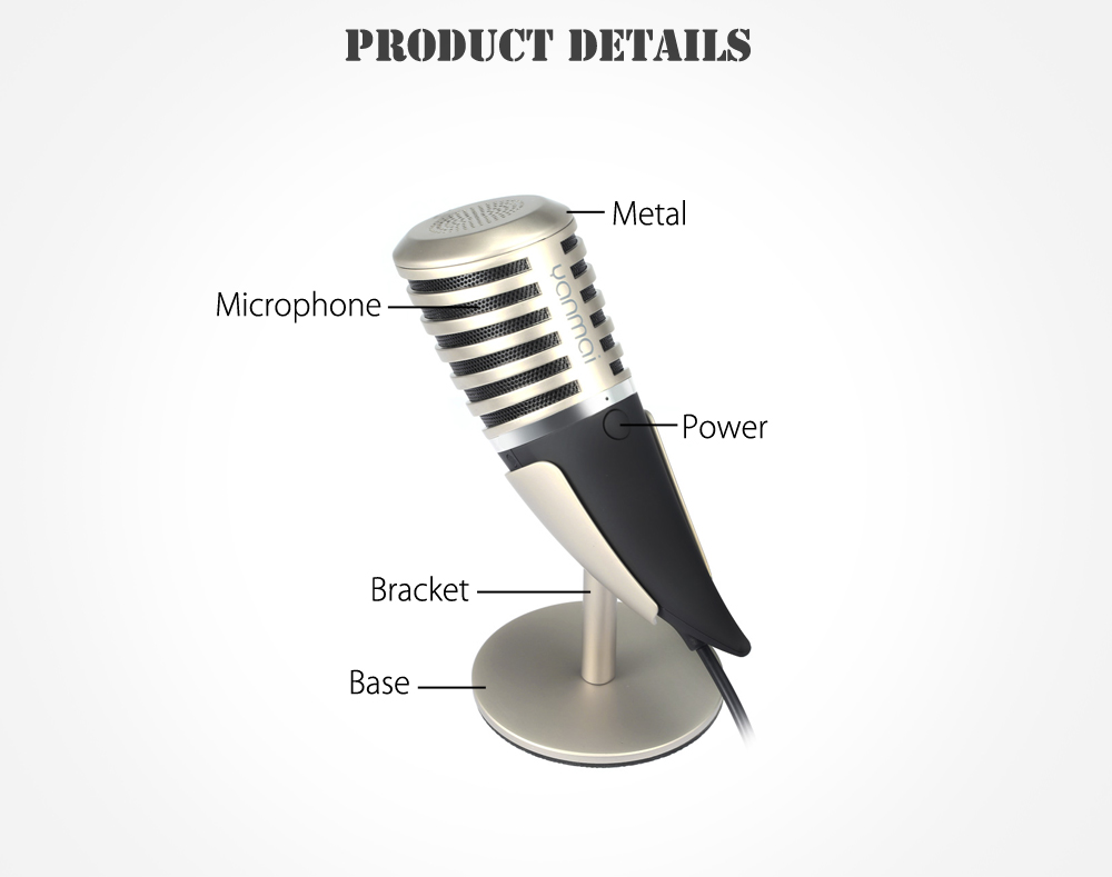 Yanmai SF - 700 Cardioid Broadcasting Recording Condenser Microphone Yanmai SF - 700 Cardioid Broadcasting Recording Condenser Microphone