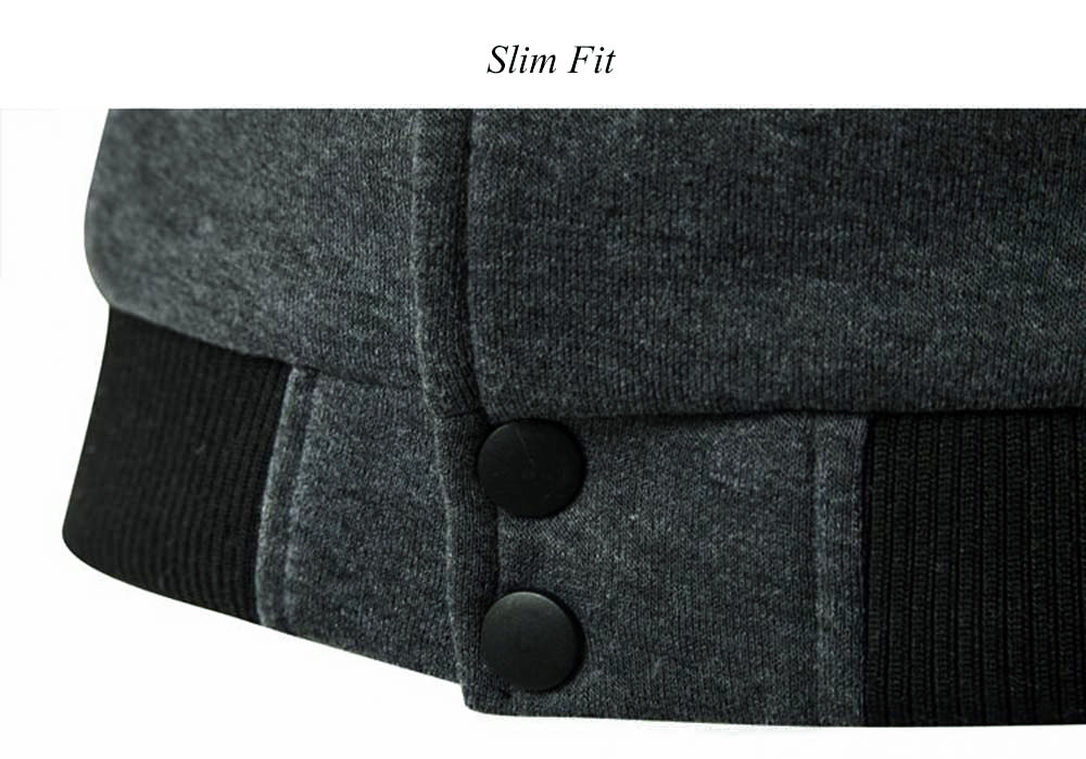 Fashionable Slim Fit Patchwork Design Stand Collar Men Jacket Fashionable Slim Fit Patchwork Design Stand Collar Men Jacket