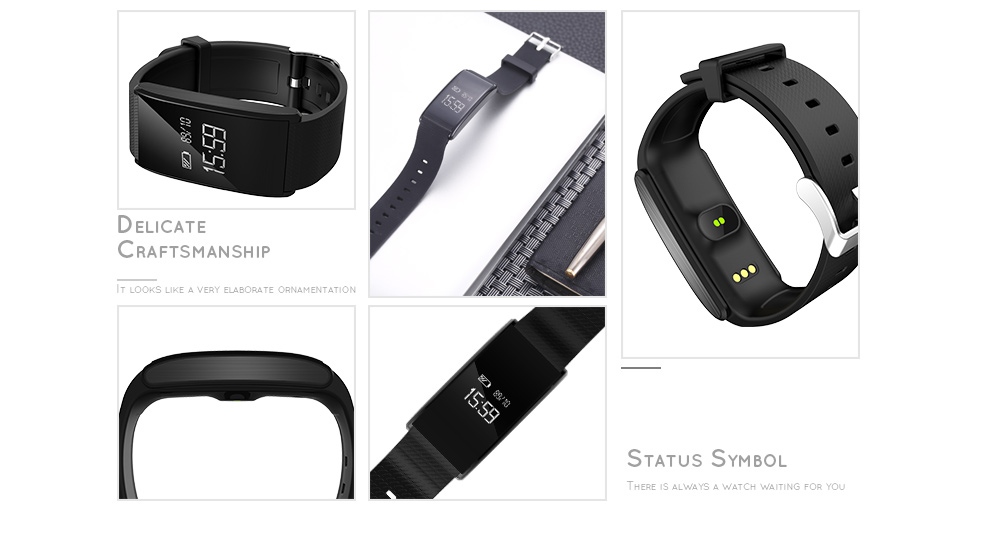 TenFifteen A58 Bluetooth 4.0 Smart Bracelet Blood Oxygen Pressure Measure Fatigue Heart Rate Monitor TenFifteen A58 Bluetooth 4.0 Smart Bracelet Blood Oxygen Pressure Measure Fatigue Heart Rate Monitor