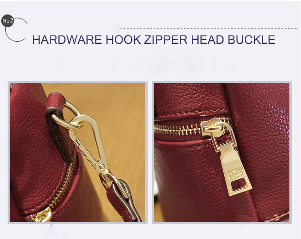 Guapabien Lady Pillow Shape Slide Handle Rivet Multi Purposes Tote Shoulder Messenger Bag Guapabien Lady Pillow Shape Slide Handle Rivet Multi Purposes Tote Shoulder Messenger Bag