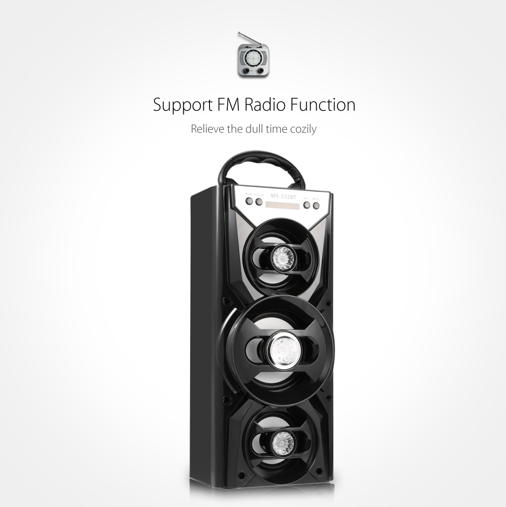 Redmaine MS - 222BT Bluetooth Speaker with AUX USB TF Card Slot Redmaine MS - 222BT Bluetooth Speaker with AUX USB TF Card Slot