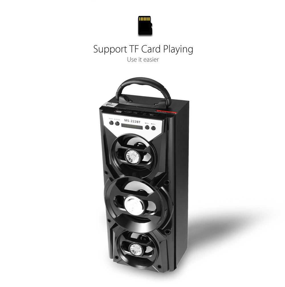 Redmaine MS - 222BT Bluetooth Speaker with AUX USB TF Card Slot Redmaine MS - 222BT Bluetooth Speaker with AUX USB TF Card Slot