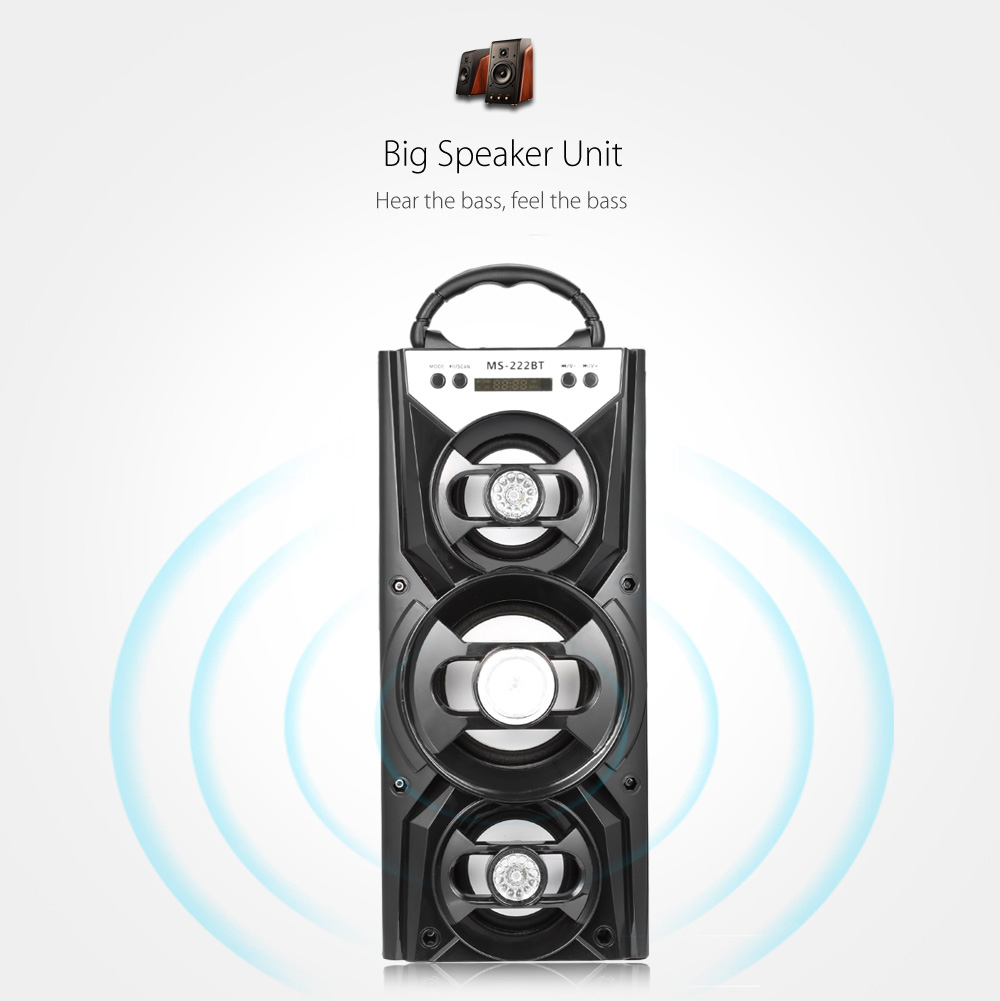 Redmaine MS - 222BT Bluetooth Speaker with AUX USB TF Card Slot Redmaine MS - 222BT Bluetooth Speaker with AUX USB TF Card Slot