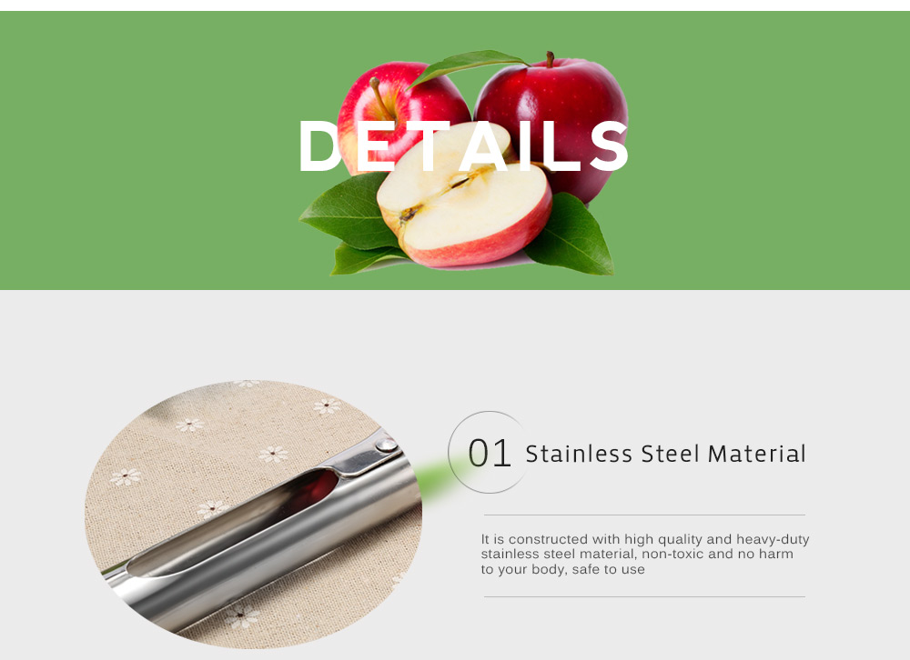 Stainless Steel Apple Fruit Corer Remover Serrated Blade Kitchen Tool Stainless Steel Apple Fruit Corer Remover Serrated Blade Kitchen Tool