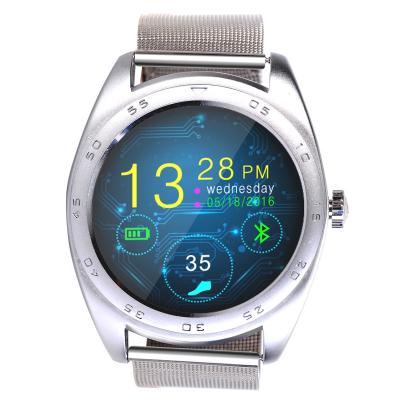CACGO K89 BLUETOOTH 4.0 HEART RATE MONITOR SMART WATCH (SILVER STEEL BAND / LEATHER BAND) 25.00 x 4.30 x 1.30 cm